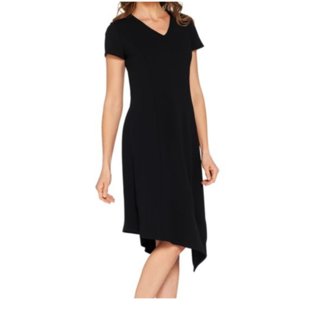 H by Halston Crepe Knit Midi Dress